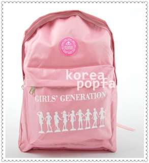  SNSD girls Generation KPOP PINK SCHOOLBAG BACKPACK BAG 