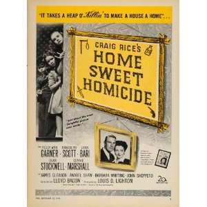  1946 Ad Movie Home Sweet Homicide Film Randolph Scott 