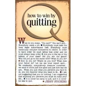  How to Win by Quitting [Paperback] Jerry Stocking Books