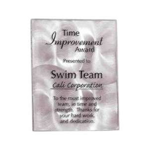  7 x 9   Award plaque with silver non directional metal 