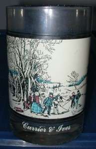 Arbys   1978 Glass   Currier and Ives   Winter Pastime  