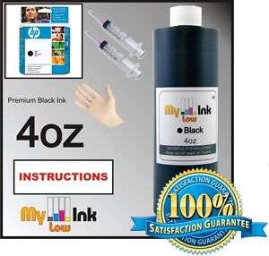 HP # 21 #27 #56 #74 #94 #96 Black Ink refill kit 4oz  