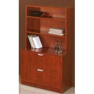  Lateral File with Hutch in Cherry, Mahogany or Maple 