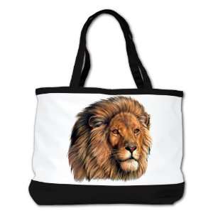  Shoulder Bag Purse (2 Sided) Black Lion Artwork 