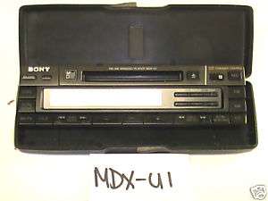 Sony MDX U1 Mini Disc Player Faceplate w Case Tested  
