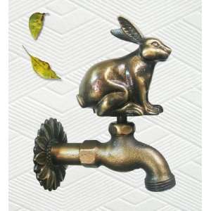  Brass Rabbit Garden Faucet Patio, Lawn & Garden