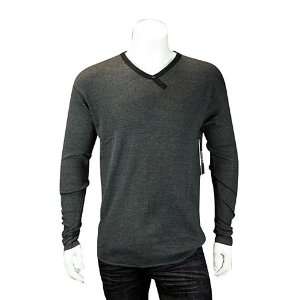  Slanted V Neck Thermal Charcoal Grey. Size 2XL Sports 