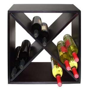   Vinotemp VT DIAMONDBIN Wood Wine Rack Cube, 24 Bottle