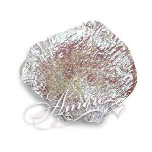  600 Silk Rose Petals White Iridescent