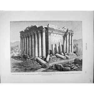  1881 Temple Sun BaAlbek Columns Architecture