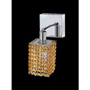 1281W S S LT/RC   Elegant Mini 1 Light Wall Sconce in Chrome with Lt 