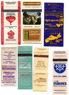   Collection of 100+ Vintage Matchcovers, Casinos Hotels Military Oil++