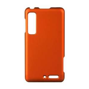 Motorola Droid 3 Rubberized Shield Hard Case   Orange (Free 