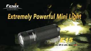 Fenix E15 Mini LED Flashlight   140 Lumens   Worldwide Shipping 