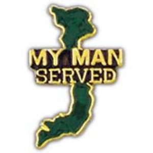  My Man Served In Vietnam Map Pin 1 Arts, Crafts & Sewing
