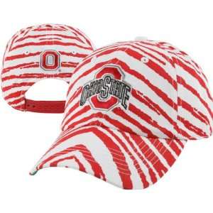  Ohio State Buckeyes Red Zubaz Smash Adjustable Hat Sports 
