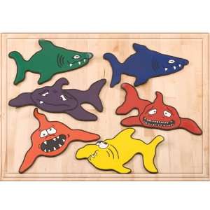  Set of Color My Class® Poly Shark Spots   Playground 