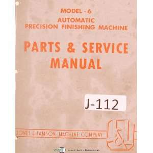  Jones Lamson Model 6 Automatic Finishing Lathe Parts 