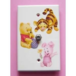 NEW Baby Pooh Piglet Tigger Decorative CABLE TV Switchplate Switch 