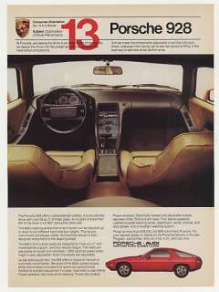 1982 Porsche 928 Optimization Inside Photo Print Ad  