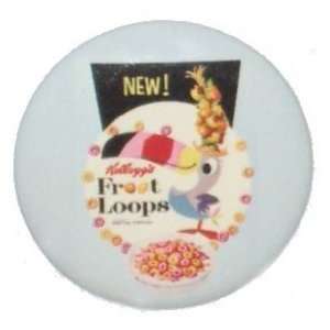  Kelloggs Tucan Sam Froot Loops Cereal Button KB1954 Toys 