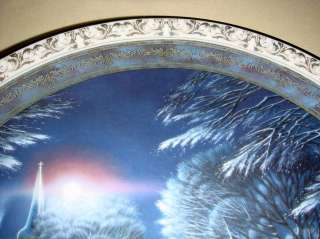 TERRY REDLIN Home For Holidays EVENING FROST Plate  