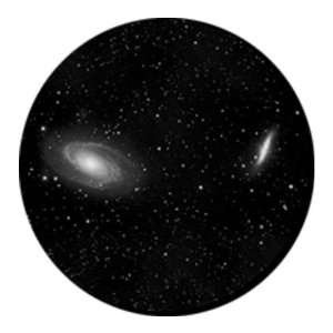  Dual Galaxies   Super Resolution Gobo
