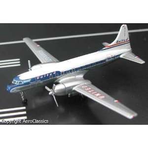  Aeroclassics United Airlines CV 440 Model Airplane 