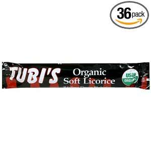Tubis Organic Soft Licorice, 1 Ounce Bars (Pack of 36)  