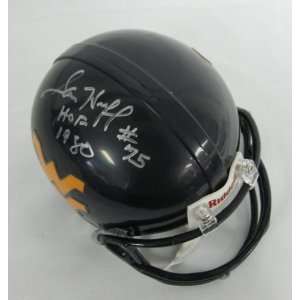 SAM HUFF West Virginia Signed Mini Helmet PSA/DNA