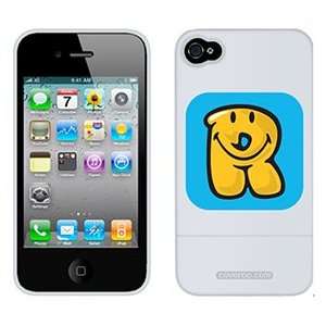  Smiley World Monogram R on AT&T iPhone 4 Case by Coveroo 