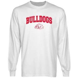 Gardner Webb Bulldogs White Logo Arch Long Sleeve T shirt  
