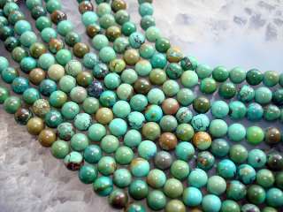 AAA Genuine Quality Turquoise 6mm Round Bead 34 Beads  