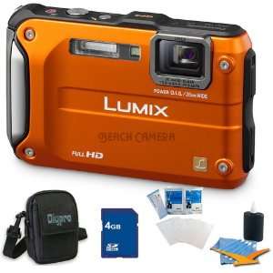 Lumix DMC TS3 Orange Shockproof Freezeproof Dustproof Camera, 12.1MP 