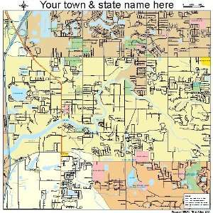  Street & Road Map of Riverview, Florida FL   Printed 