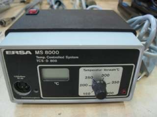 ERSA MS 8000 TEMP CONTROL SYSTEM TCS D 800 SNT 80 W/MANY PARTS  