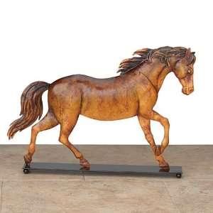  Trotting Horse Decor Handcrafted Size 14.25x2x10