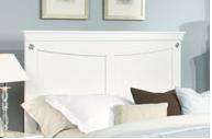 Aspen Full/Queen Panel Bed Headboard in White Finish by  