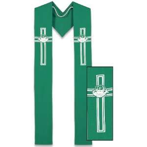  Loaves and Fishes   Green Clergy Stole 