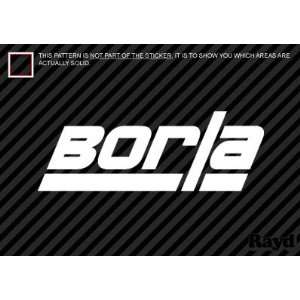  (2x) Borla   Sticker   Decal   Die Cut (12 wide 