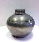   20TH CENTURY Abercrombie & Fitch Pewter Tobacco Jar Made In England