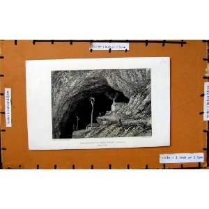   C1790 C1890 View Entrance Peak Cavern Cave Derbyshire