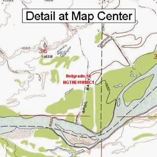  USGS Topographic Quadrangle Map   Belgrade SE, Nebraska 