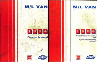 1994 Chevy Astro Van GMC Safari Repair Shop Manual Set 94 Original OEM 