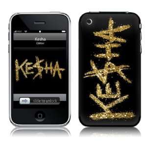   iPhone 2G 3G 3GS  Ke$ha  Glitter Skin Cell Phones & Accessories