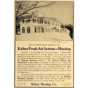   Air Heating System Oswald C Hering   Original Print Ad