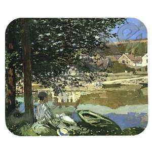  On the Bank of the Seine, Bennecourt Mouse Pad Office 