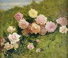 LUIGI ROSSI A Study Of Roses Art floral ON CANVAS