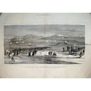  1877 Russians Asia Bank Kars Tchai River War Soldiers 