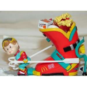 Downhill Delivery McDonalds Food in Ski Boot 1996 Enesco Christmas 